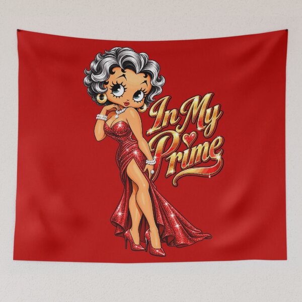 Item preview, Betty Boop In My Prime – Sparkling Red Dress designed and sold by Artbyminga.