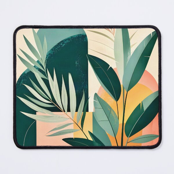 Item preview, Boho Terracotta Geometric Leaf Relief designed and sold by Vicky Brago-Mitchell®.