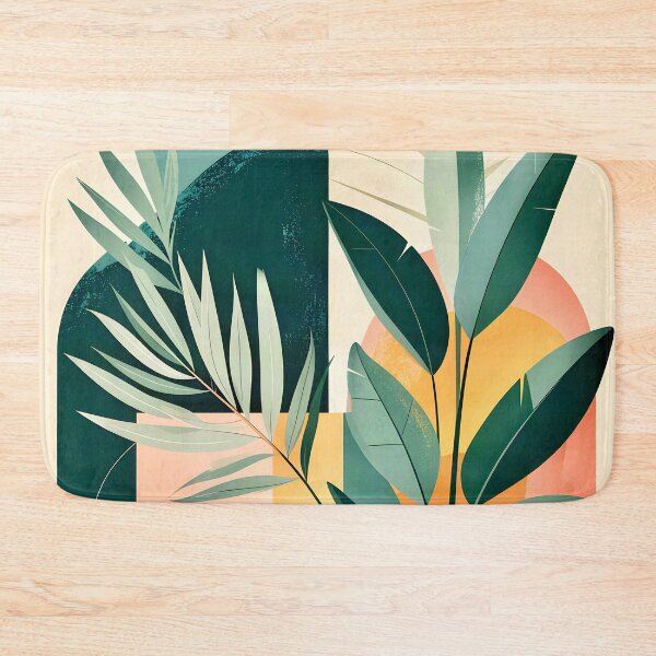 Item preview, Boho Terracotta Geometric Leaf Relief designed and sold by Vicky Brago-Mitchell®.