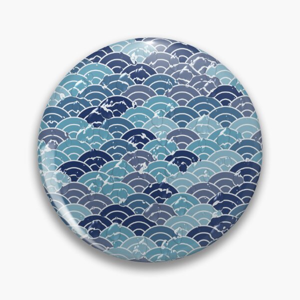 Item preview, Seigaiha – Rain on Blue Waves designed and sold by TexSta.