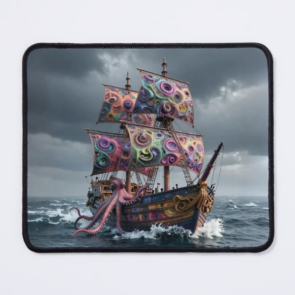 Item preview, Octopoid Galleon at Sea designed and sold by KingsArtworx 2.