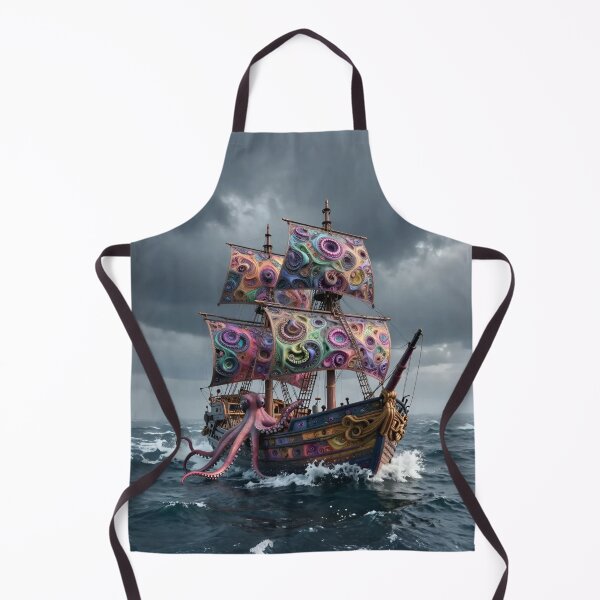 Item preview, Octopoid Galleon at Sea designed and sold by KingsArtworx 2.