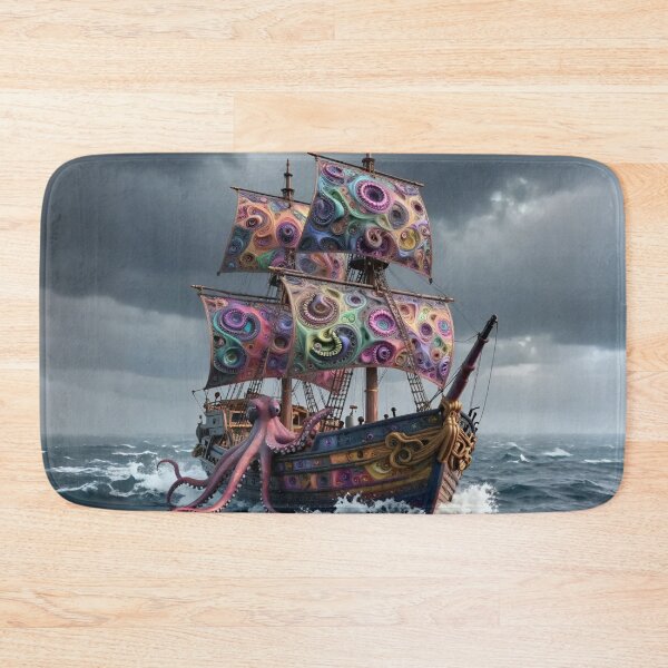 Item preview, Octopoid Galleon at Sea designed and sold by KingsArtworx 2.