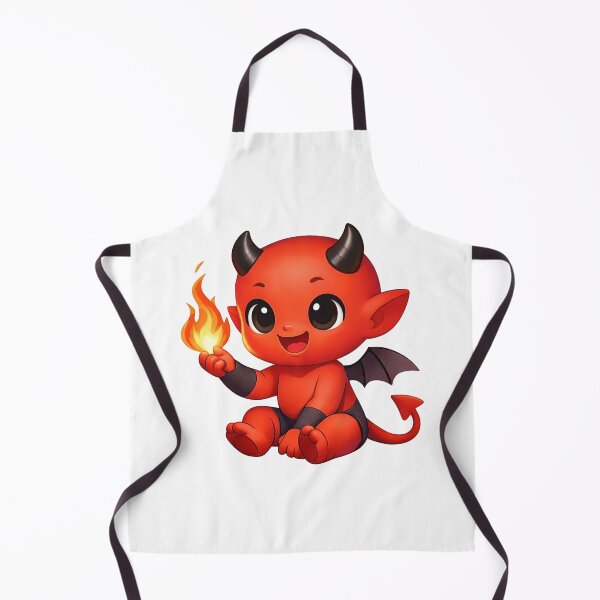 Item preview, Cute Baby Devil with Fire Shapes Mania designed and sold by Shapes-Mania.