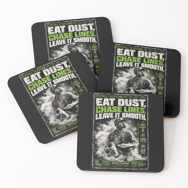 Item preview, Eat Dust Chase Lines Drywall Finisher Shirt designed and sold by StudioBilly3000.
