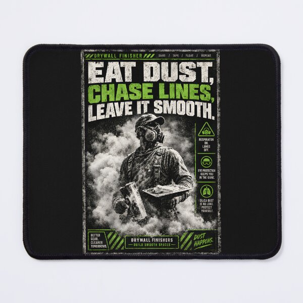 Item preview, Eat Dust Chase Lines Drywall Finisher Shirt designed and sold by StudioBilly3000.