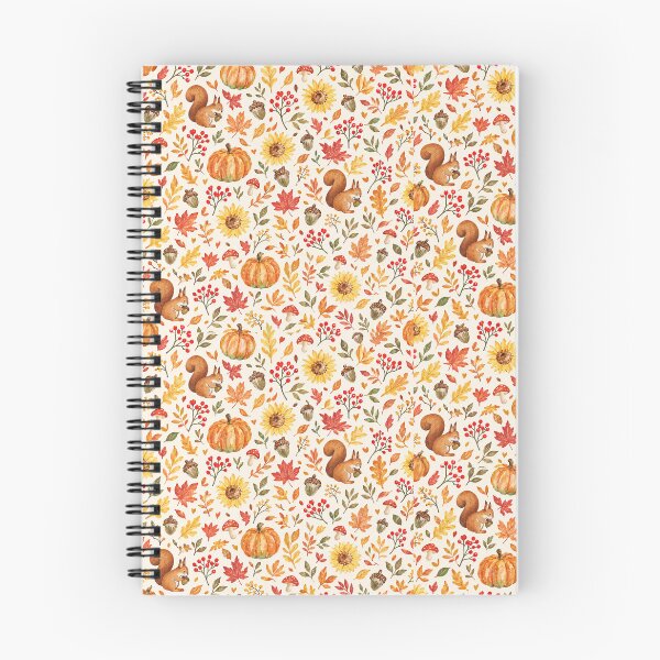 Item preview, Cozy Autumn Watercolor Pumpkin Squirrel Pattern designed and sold by Sondosyazanart.