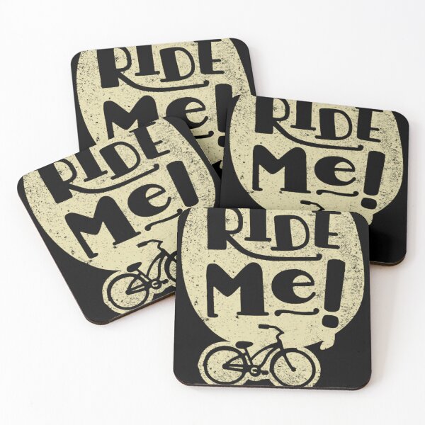 Item preview, Groovy Retro Ride Me Bicycle Typography Design designed and sold by AnitaGreinerd.