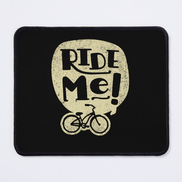 Item preview, Groovy Retro Ride Me Bicycle Typography Design designed and sold by AnitaGreinerd.