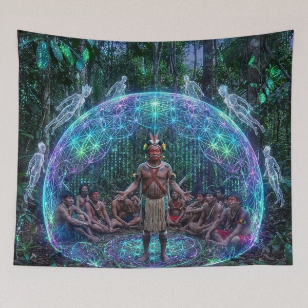 Item preview, Visionary Eye — Shamanic Visionary Art | Spirituality and Consciousness · Sacred Threshold designed and sold by RoninGangStudio.