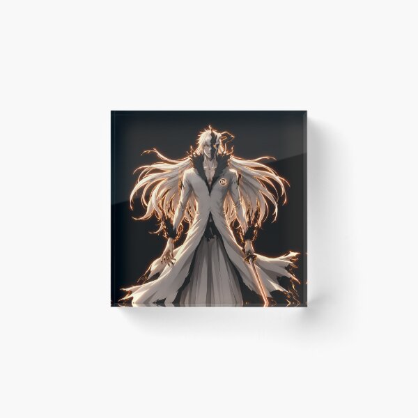 Item preview, Dark Fantasy White Haired Warrior – Divine Flame Anime Warrior designed and sold by Dyan4.