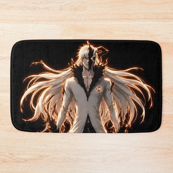 Item preview, Dark Fantasy White Haired Warrior – Divine Flame Anime Warrior designed and sold by Dyan4.