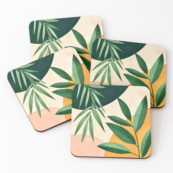 Item preview, Boho Terracotta Geometric Leaf Relief designed and sold by Vicky Brago-Mitchell®.