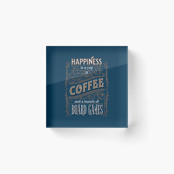 Item preview,  Happiness Is Coffee And Board Games - Vintage Vibes designed and sold by DominicFagundes.