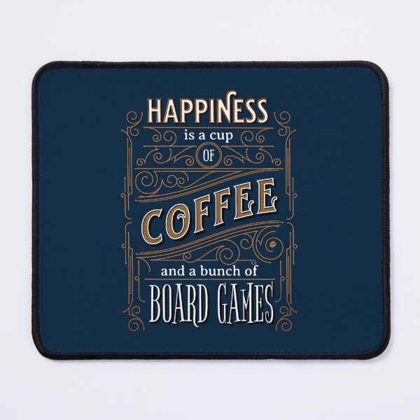 Item preview, Happiness Is Coffee And Board Games - Vintage Vibes designed and sold by DominicFagundes.