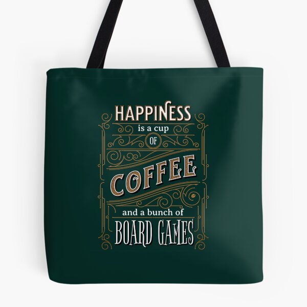 Item preview,  Happiness Is Coffee And Board Games - Vintage Vibes designed and sold by DominicFagundes.