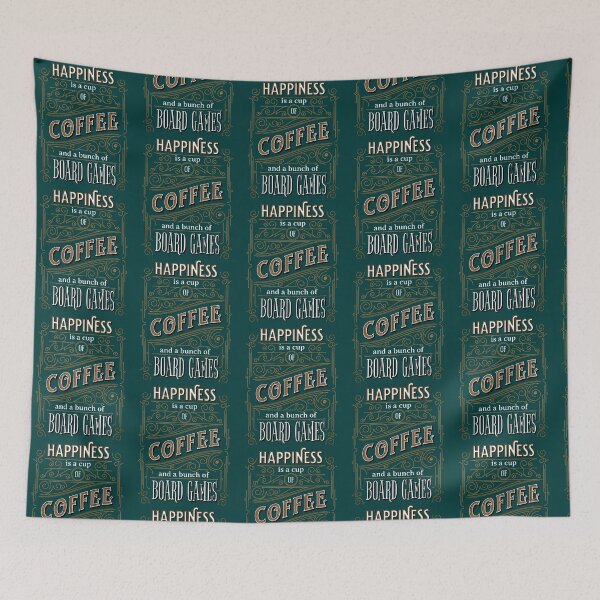 Item preview,  Happiness Is Coffee And Board Games - Vintage Vibes designed and sold by DominicFagundes.