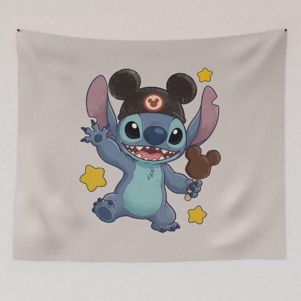 Item preview, Stitch Hat Ice Cream Classic Tshirt designed and sold by RRMadeArt.