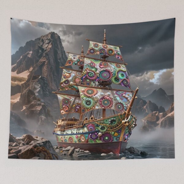 Item preview, Mountain-Bound Galleon designed and sold by KingsArtworx 2.