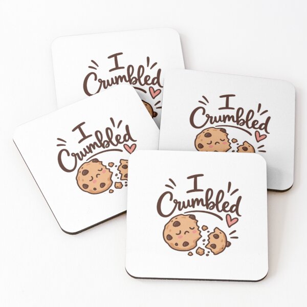 Item preview, I Crumbled – Cute Broken Cookie Design designed and sold by SimsimahLaughs.