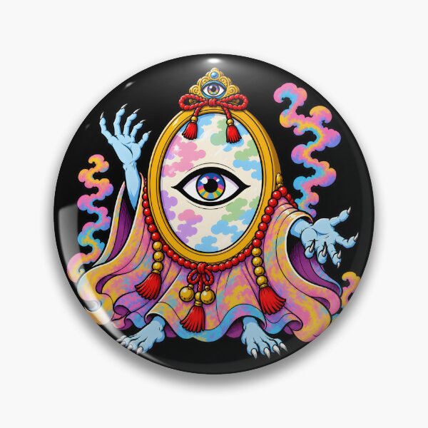 Item preview, Colorful Mirror Yokai Sticker designed and sold by OddGarage.