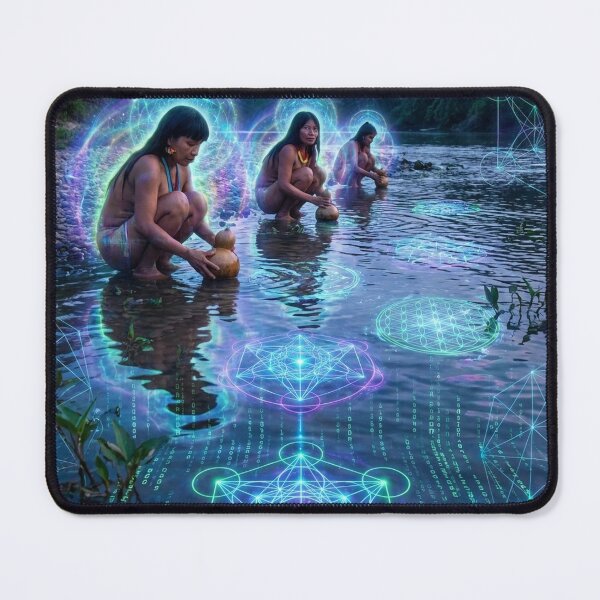 Item preview, The Journey of the Spirit · Shamanic Journey | Sacred Visionary Psychedelia · Ancestral Code designed and sold by RoninGangStudio.