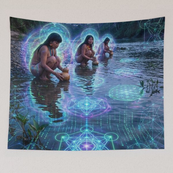 Item preview, The Journey of the Spirit · Shamanic Journey | Sacred Visionary Psychedelia · Ancestral Code designed and sold by RoninGangStudio.