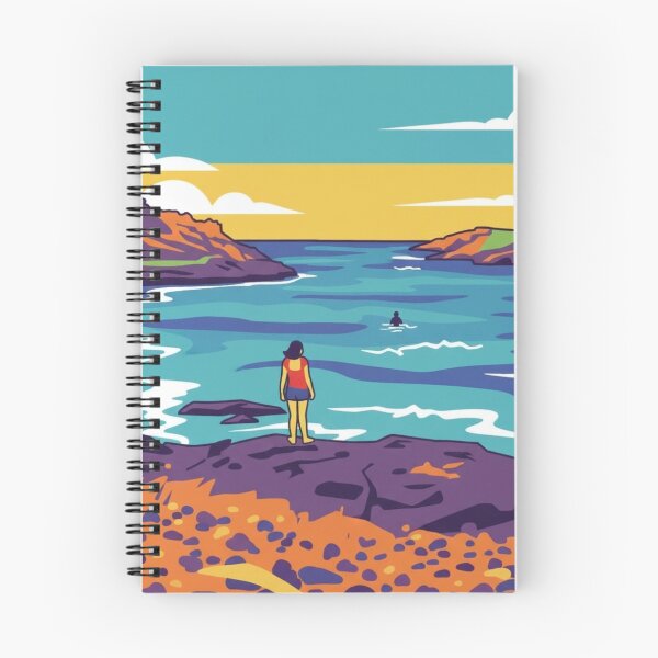 Item preview, Bushrangers Bay Shellharbour NSW Australia Retro Landscape designed and sold by EllDAV777.
