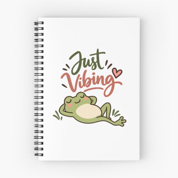 Item preview, Just Vibing – Cute Relaxing Frog Design designed and sold by SimsimahLaughs.