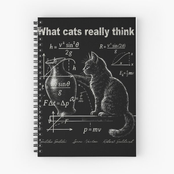 Item preview, Funny Cat Physics Humor Design What Cats Really Think designed and sold by serialcarachts.