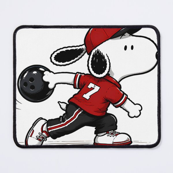Item preview, Snoopy Perfect Bowling Throw Beagle Sports designed and sold by ChristyBouwman.