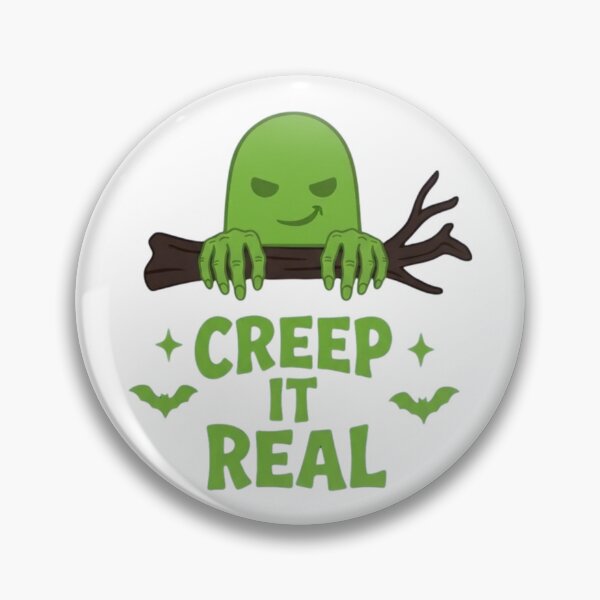 Item preview, Creep It Real Funny Cute Halloween Ghost Pun designed and sold by ANJ Creative Designs.