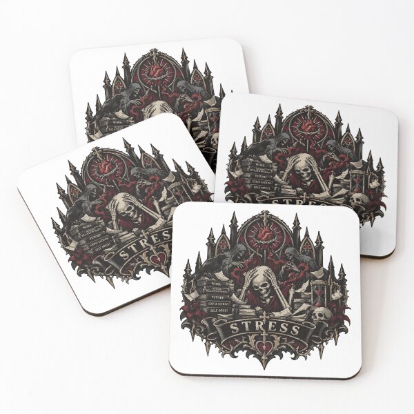 Item preview, Stress Badge Illustration designed and sold by medicalkinoko.