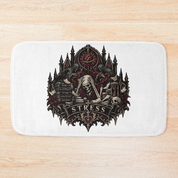 Item preview, Stress Badge Illustration designed and sold by medicalkinoko.