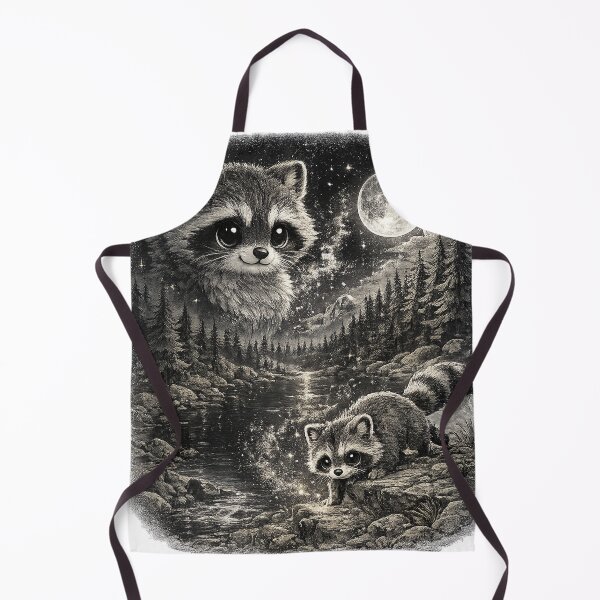 Item preview, Raccoon Howling at Moon 90's Retro designed and sold by QuiteOrbit.