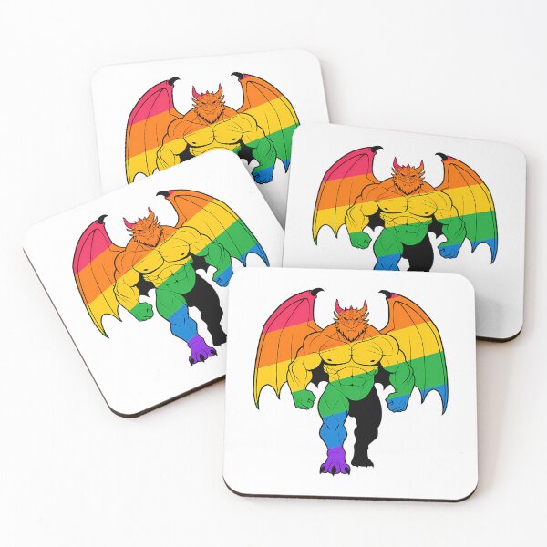 Item preview, Muscular Dragon Lgbtq Pride Scalie designed and sold by ameerbe-rnstein.