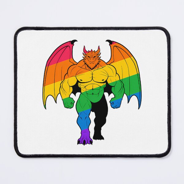 Item preview, Muscular Dragon Lgbtq Pride Scalie designed and sold by ameerbe-rnstein.