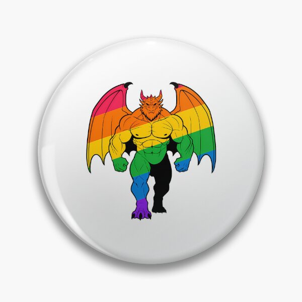 Item preview, Muscular Dragon Lgbtq Pride Scalie designed and sold by ameerbe-rnstein.