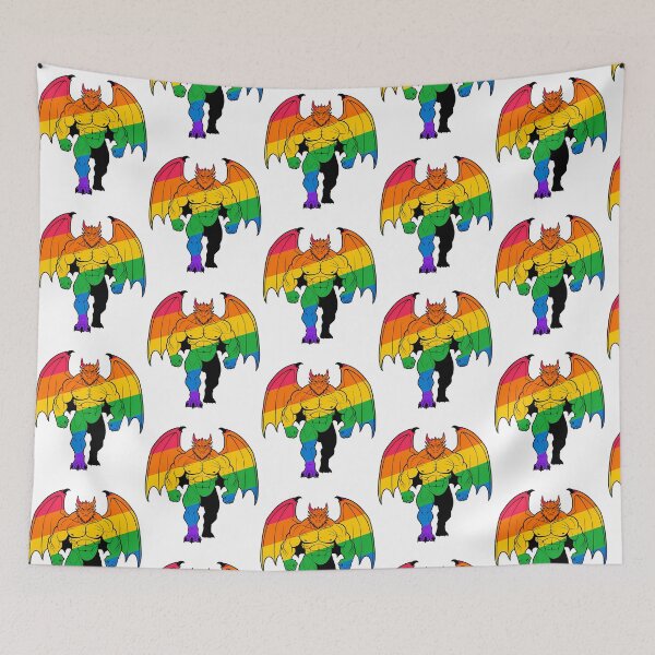 Item preview, Muscular Dragon Lgbtq Pride Scalie designed and sold by ameerbe-rnstein.