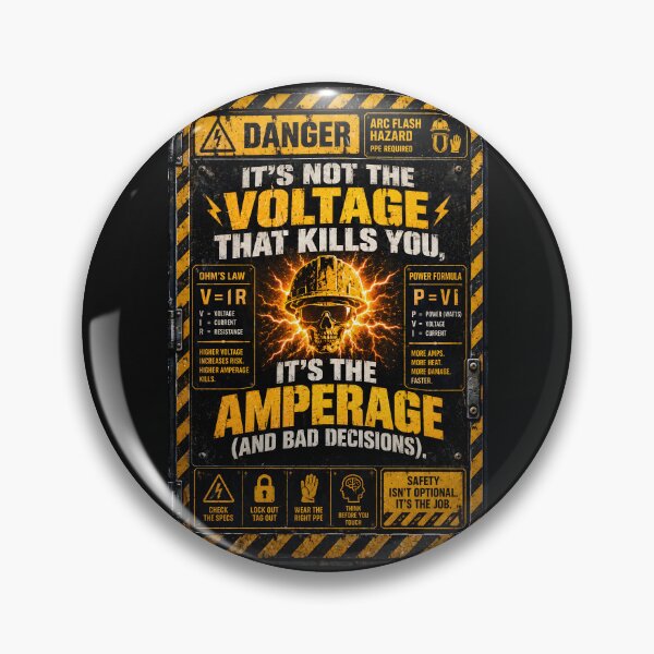 Item preview, Its Not Voltage Its Amperage Electrician Shirt designed and sold by StudioBilly3000.