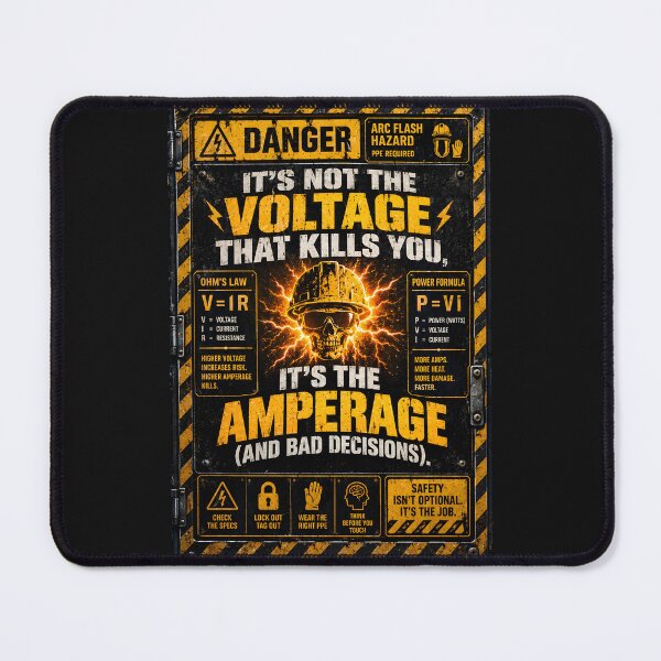 Item preview, Its Not Voltage Its Amperage Electrician Shirt designed and sold by StudioBilly3000.