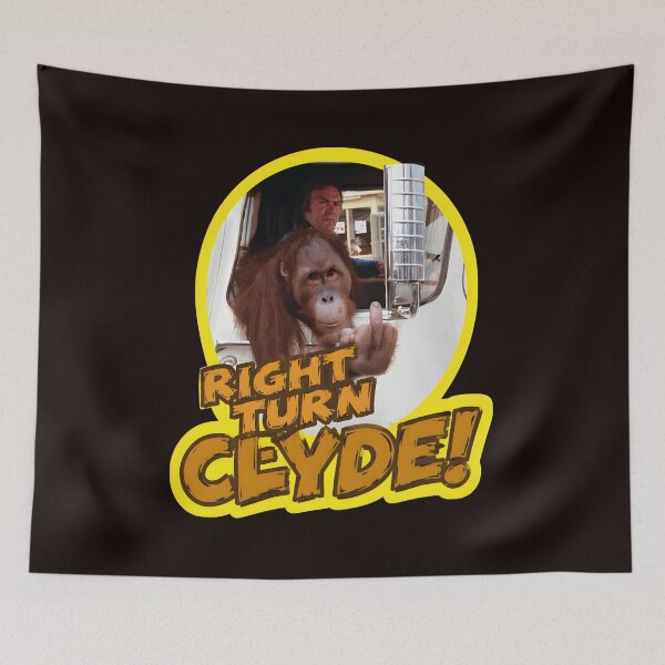 Item preview, Right Turn Clyde Orangutan Middle Finger Funny Retro designed and sold by HEEIKA-ART.