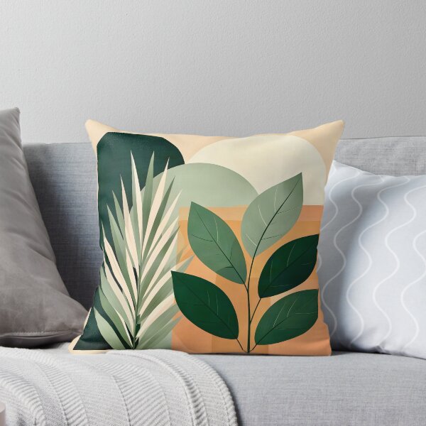 Item preview, Boho Terracotta Geometric Leaf Relief designed and sold by Vicky Brago-Mitchell®.