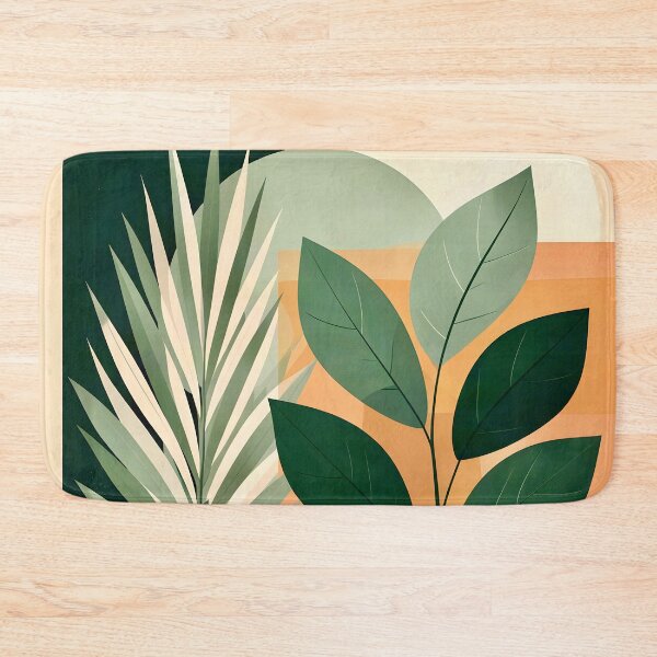 Item preview, Boho Terracotta Geometric Leaf Relief designed and sold by Vicky Brago-Mitchell®.