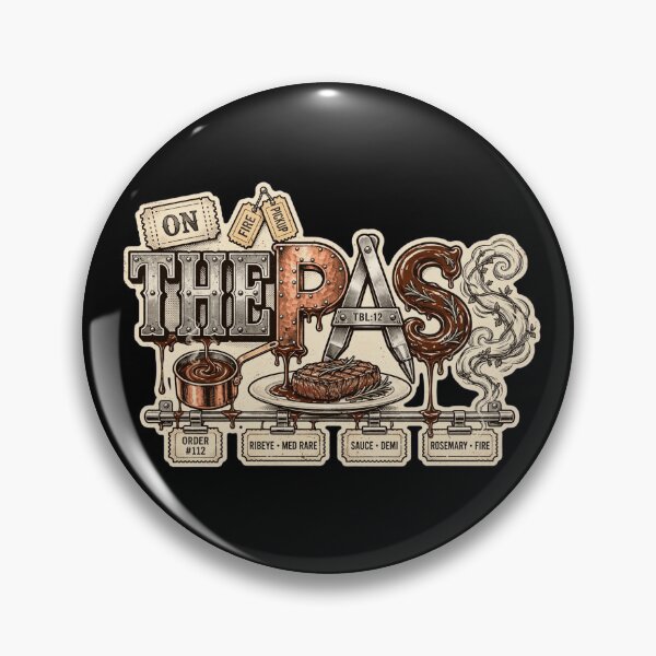 Item preview, On the Pass Chef Design, On the Pass Artwork, Chef Graphic, Cook Design, Kitchen Culture, Chef Gift, Cook Gift, Restaurant Kitchen, Line Cook, Culinary Art, Professional Cooking, Food Lover designed and sold by Typologystudios.