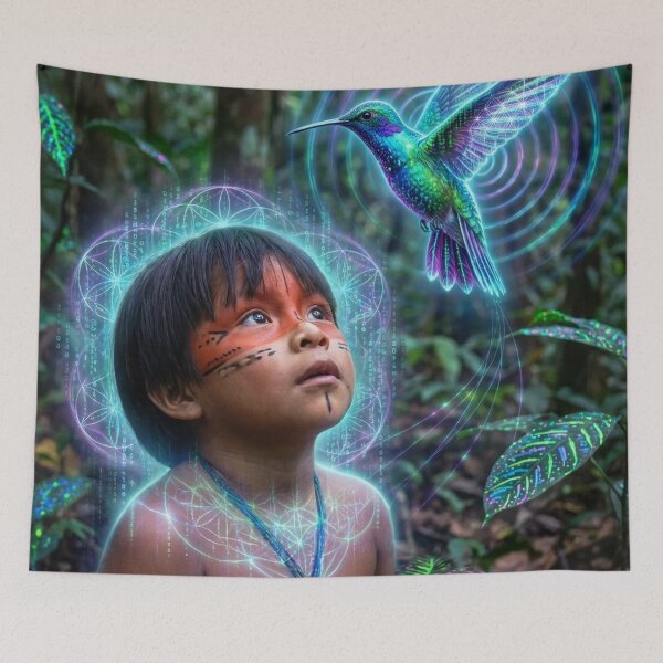 Item preview, Guardian of the Forest | Visionary Art of Spirit and Nature designed and sold by RoninGangStudio.