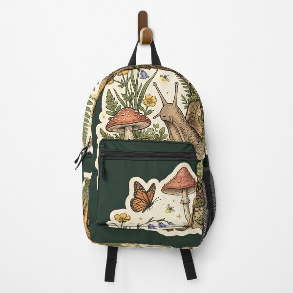 Item preview, Whimsical Woodland Snail Cottage – Enchanted Forest Nature Art designed and sold by Origamoart.