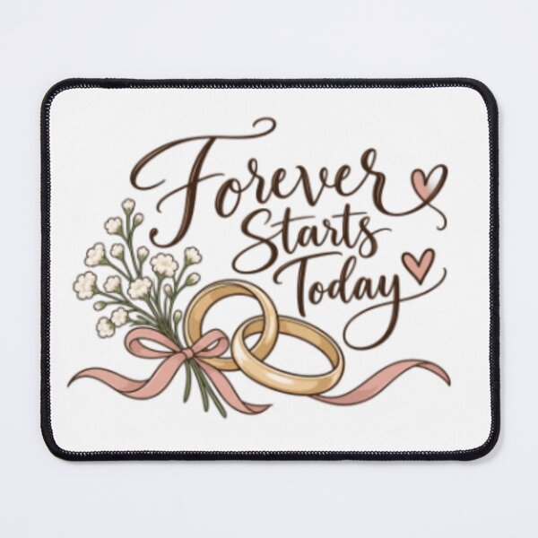 Item preview, Forever Starts Today – Wedding Rings Floral Design designed and sold by SimsimahLaughs.