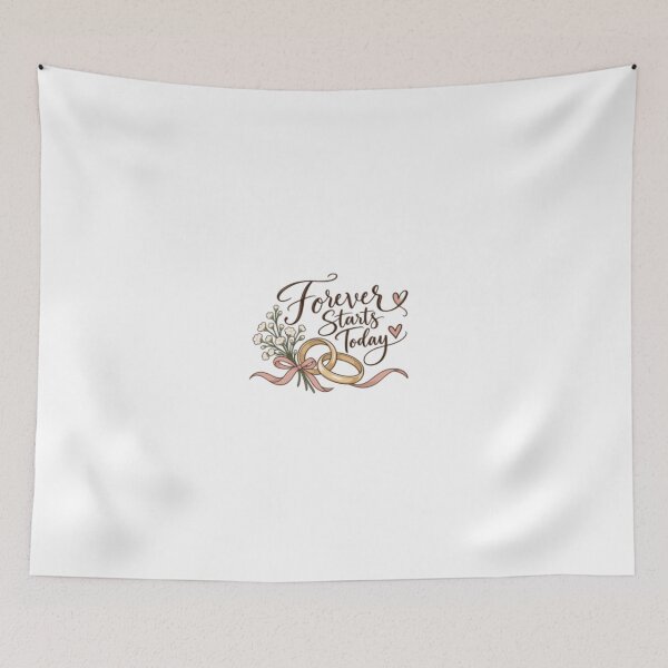 Item preview, Forever Starts Today – Wedding Rings Floral Design designed and sold by SimsimahLaughs.