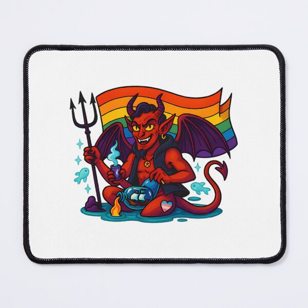 Item preview, Pride Devil With Trident And Flag designed and sold by ameerbe-rnstein.